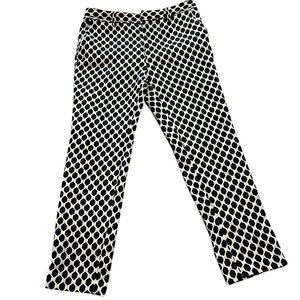 Worthington Black and Tan Geometric Pants